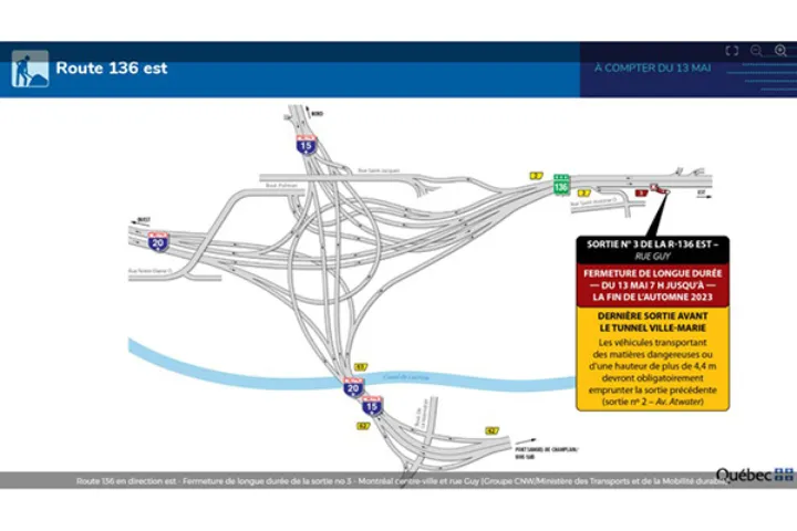 بسته شدن خروجی گای در بزرگراه ویل ماری، از شنبه، ۱۳ مه تا پایان تابستان